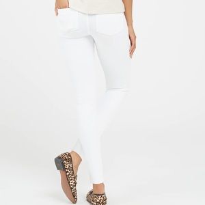 Spanx white jean-ish ankle leggings